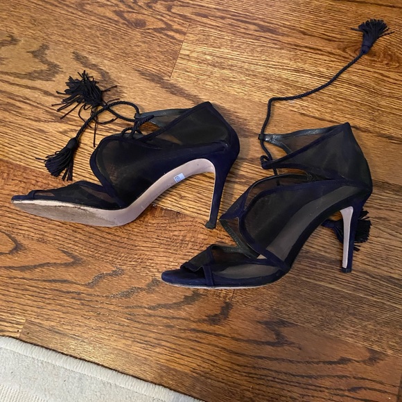 Marion Parke navy mesh heel - Picture 5 of 5